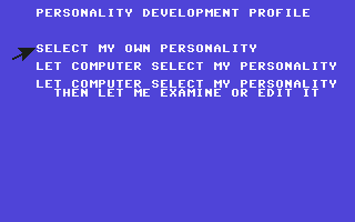 Alter Ego screenshot 4 for Commodore 64